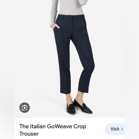 Everlane Pants - Everlane navy blue wool trouser size 4
